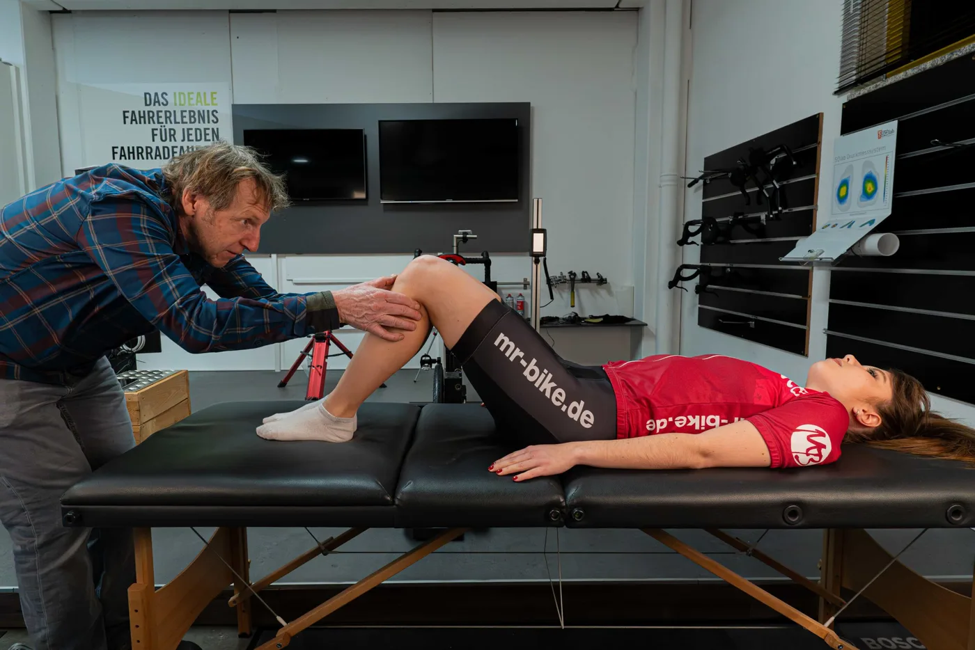 Bikefitting bei Mr. Bike, Vermessung