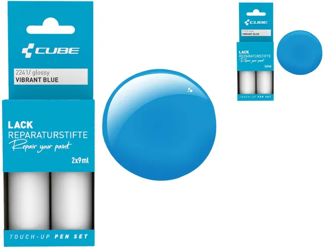 CUBE - Lackstift Set VIBRANT BLUE matt 2147 bei Mr. Bike Lichtenfels