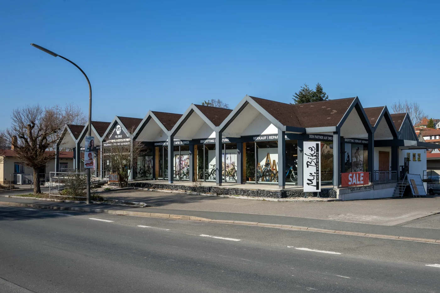 Mr. Bike Lichtenfels von der Straße aus gesehen