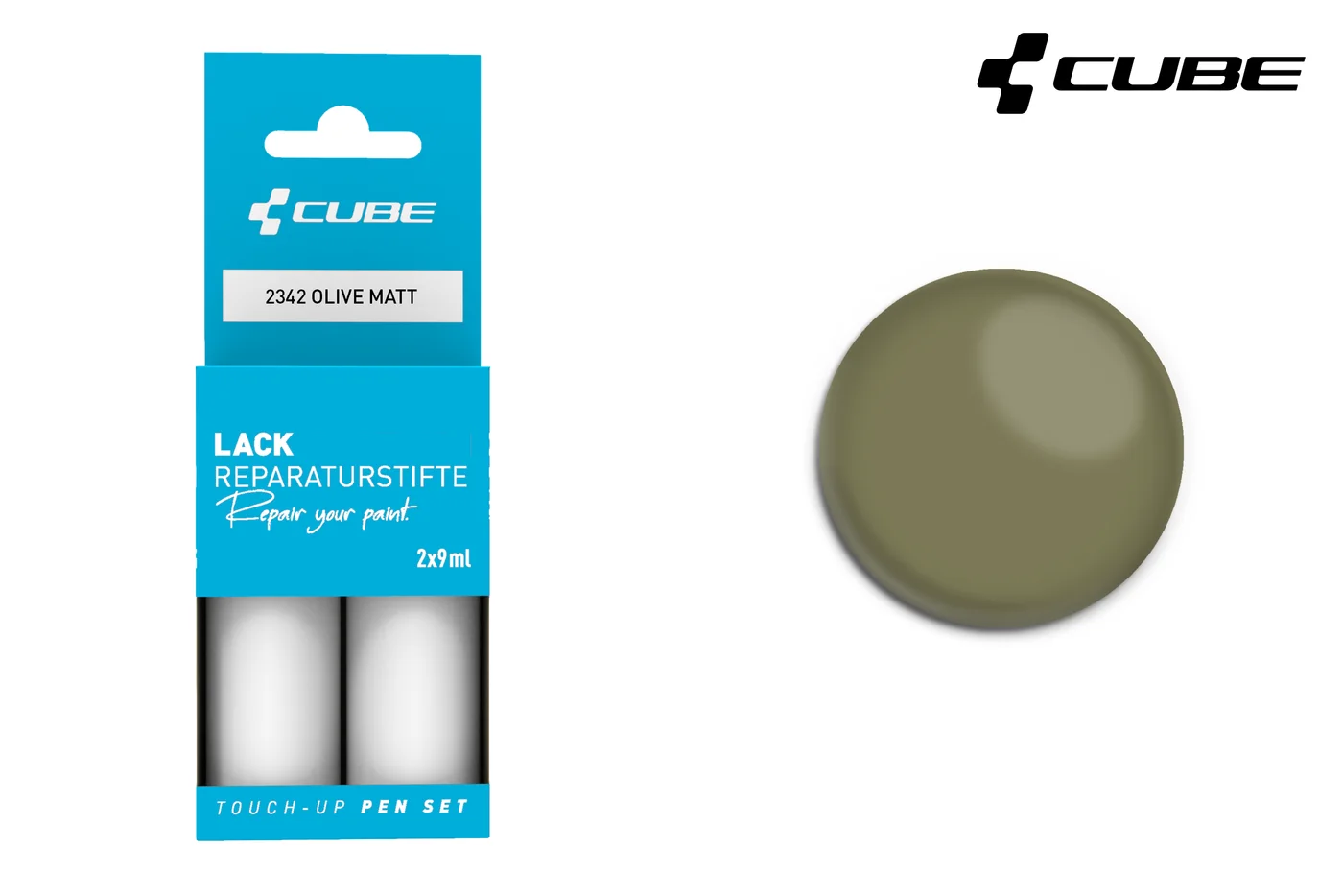 CUBE Lackstift Set OLIVE matt 2342, Ansicht 1